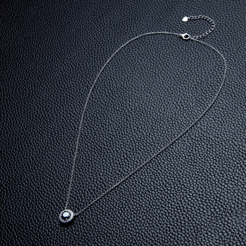 Black Moissanite Diamond Necklace UK