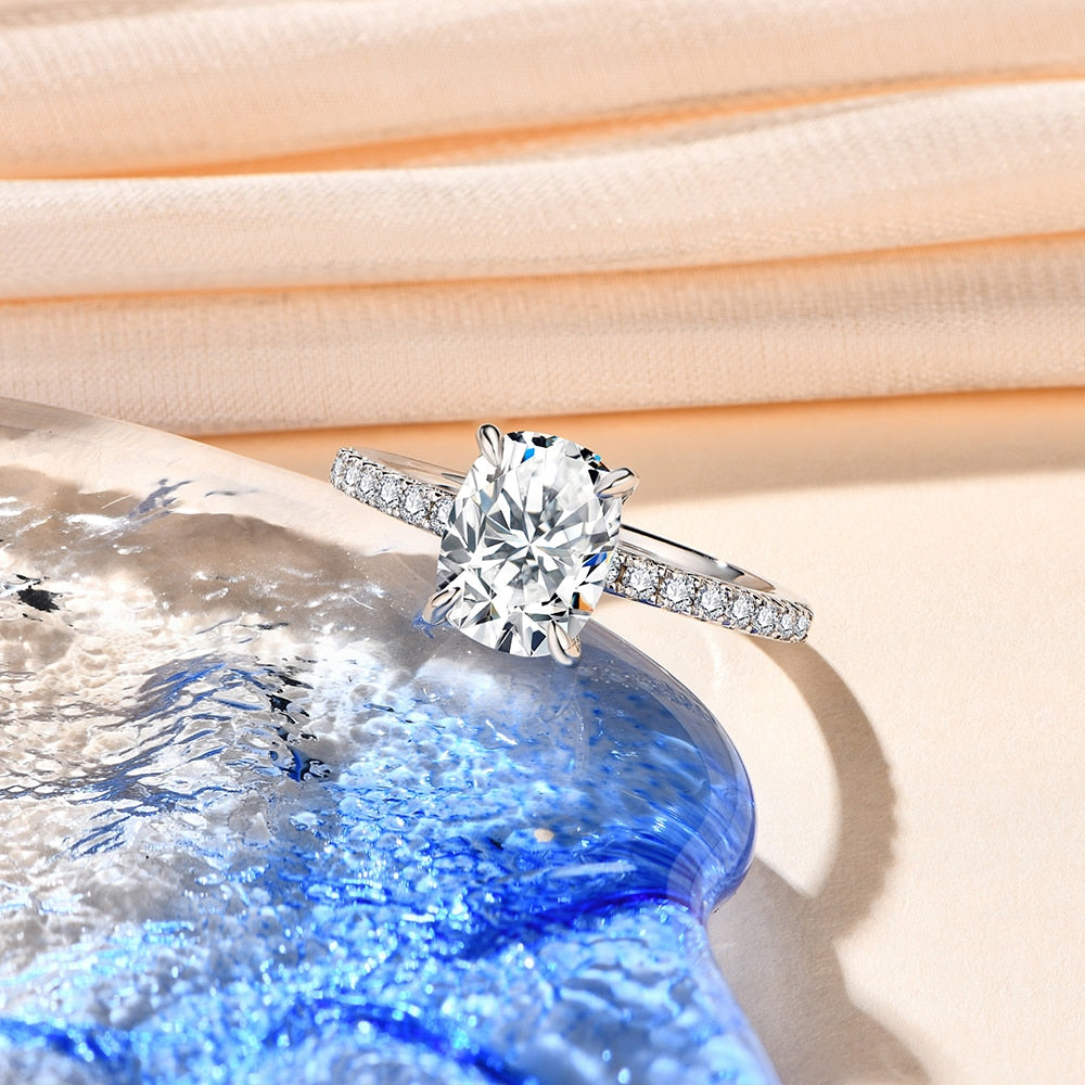 Moissanite NZ Moissanite Engagement Ring NZ Holloway Jewellery New Zealand