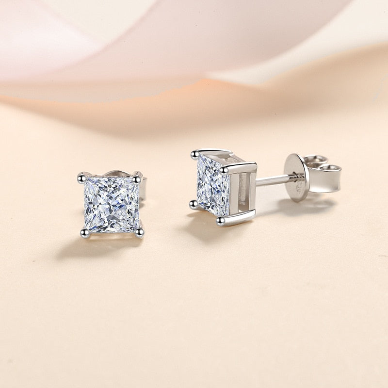 UK Moissanite Stud Earrings