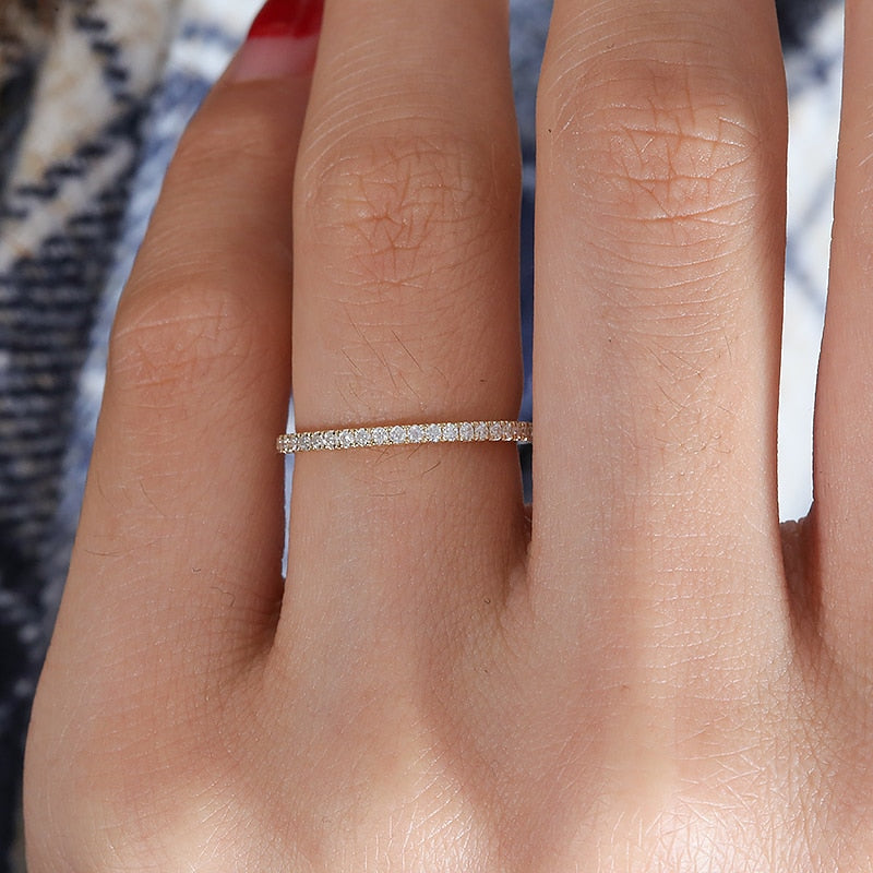 Moissanite Diamond Wedding Band UK