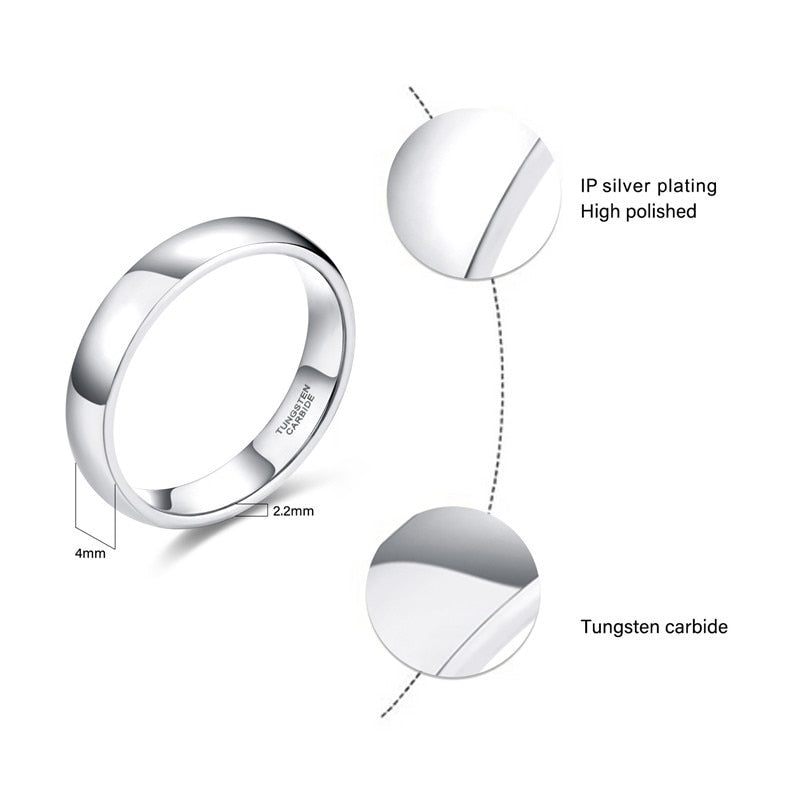 4mm tungsten ring