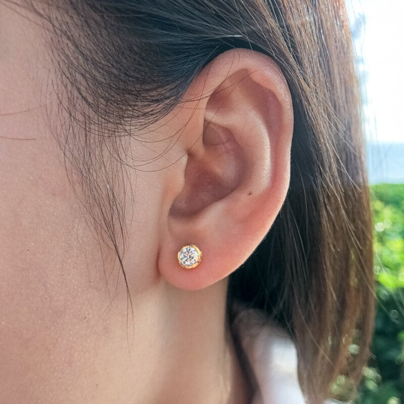 Holloway Jewellery Moissanite Diamond Stud Earrings UK