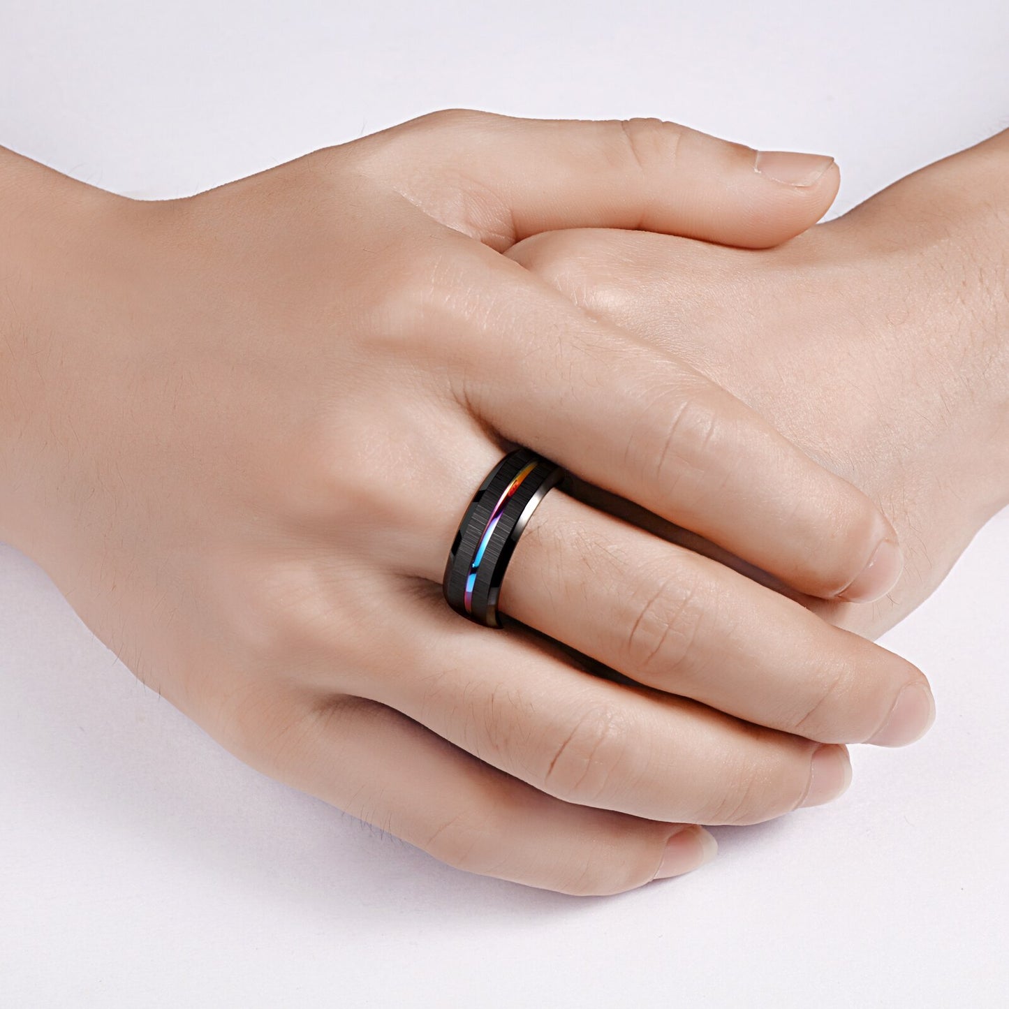 Holloway Jewellery UK Mens Tungsten Carbide Ring