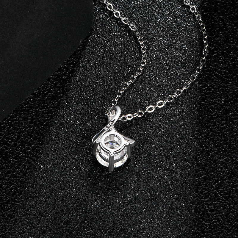 Sterling Silver Moissanite Necklace