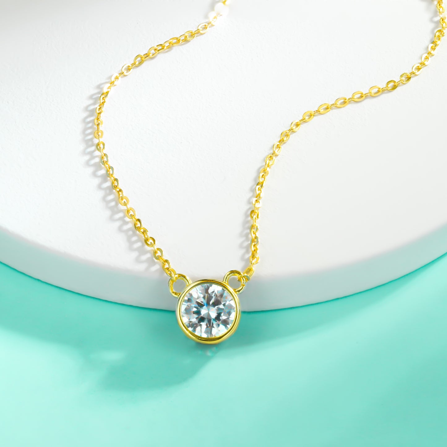 Moissanite Necklace Sterling Silver Australia