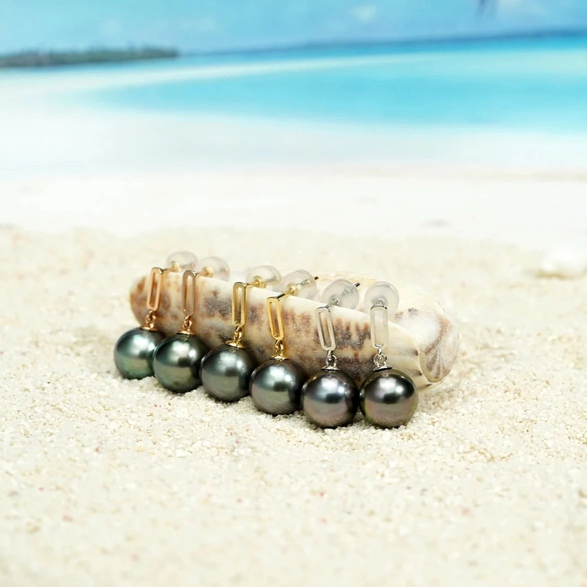 Black Pearl Drop Earrings Free Shipping Canada