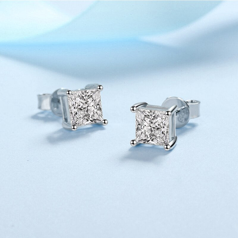 Moissanite Diamond Stud Earrings UK