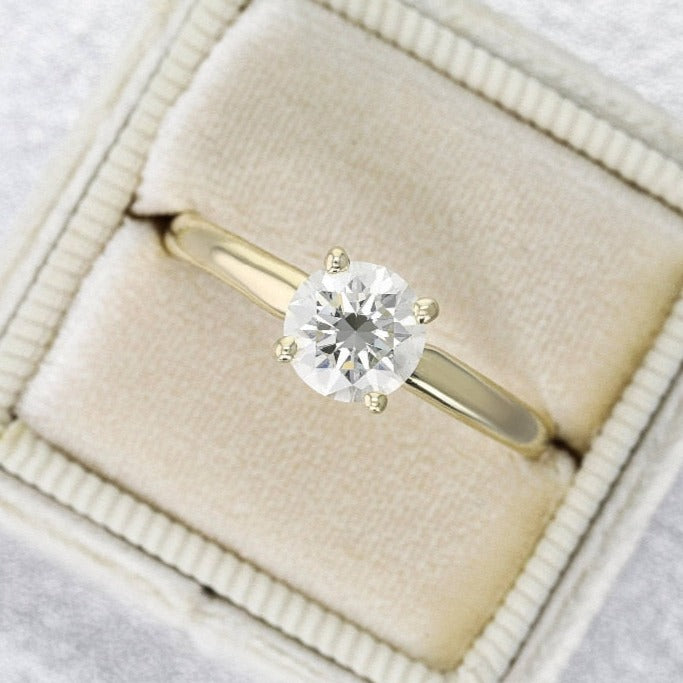 14K Gold Moissanite Diamond Ring UK