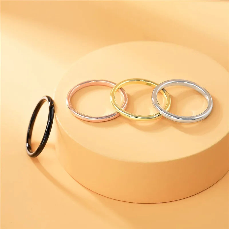 Tungsten Rings for Women 2mm
