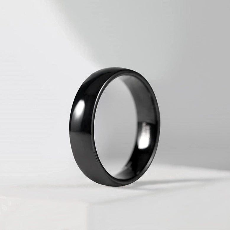 black tungsten ring mens womens holloway jewellery