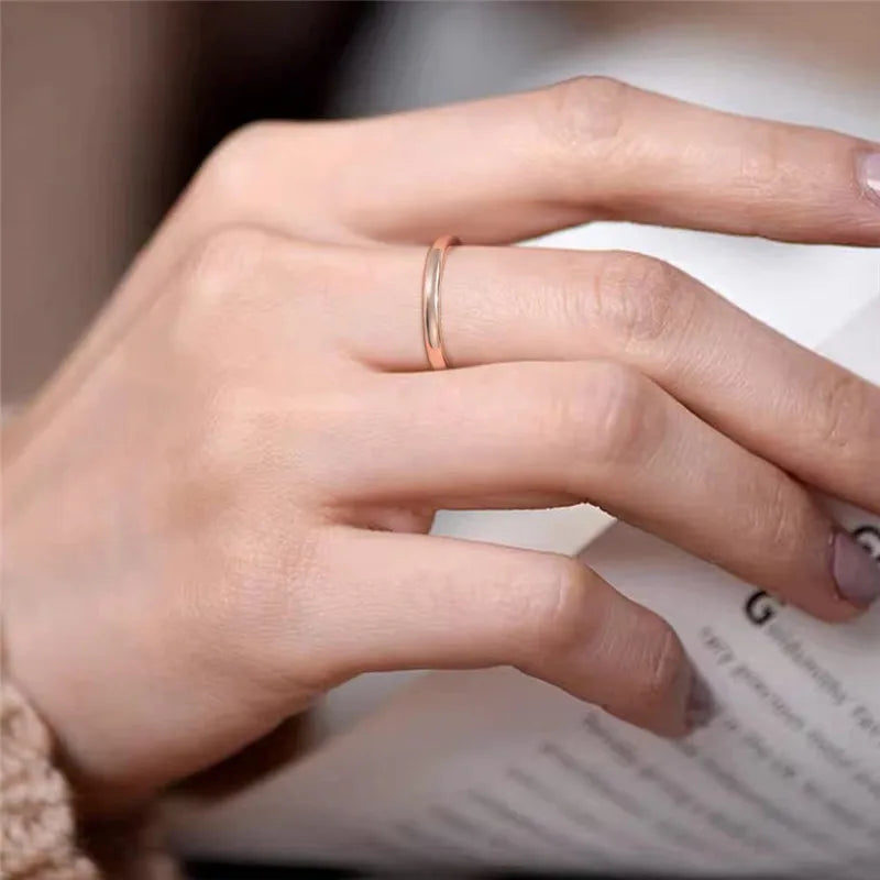 thin 2mm womens tungsten ring