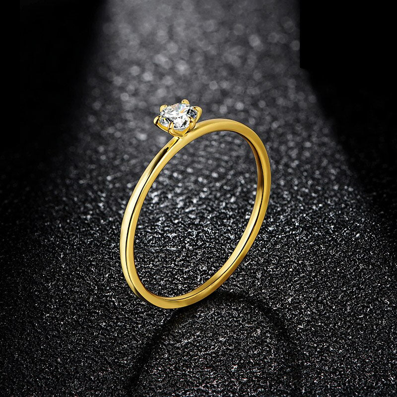 Moissanite Diamond Ring Sterling Silver Solid Gold