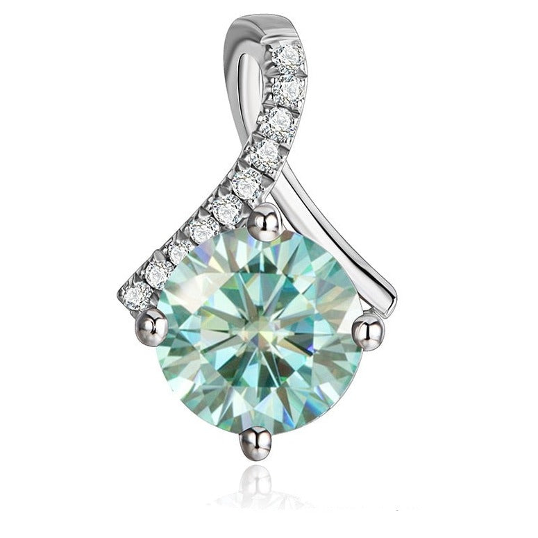 2 Carat Moissanite Diamond Pendant Necklace NZ