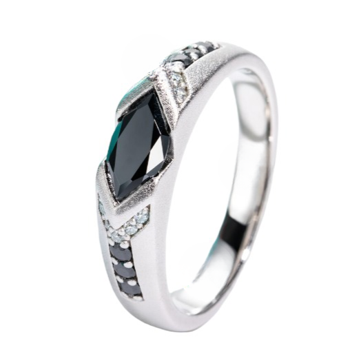 Holloway Jewellery Marquise Cut Moissanite Ring Sterling Silver NZ