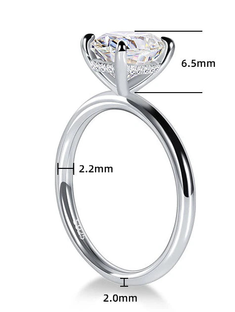 Oval Moissanite Ring