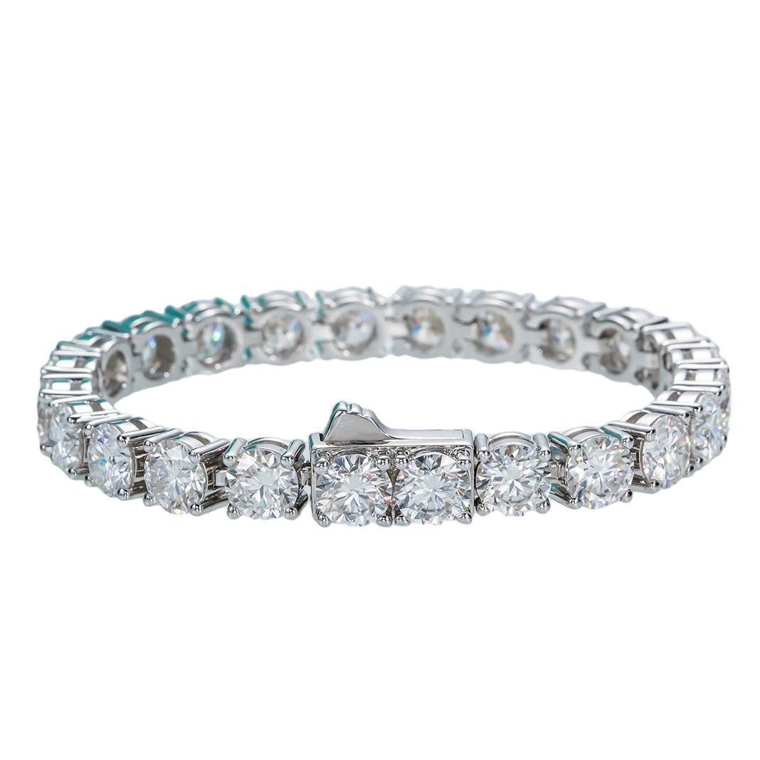 moissanite tennis bracelet mens