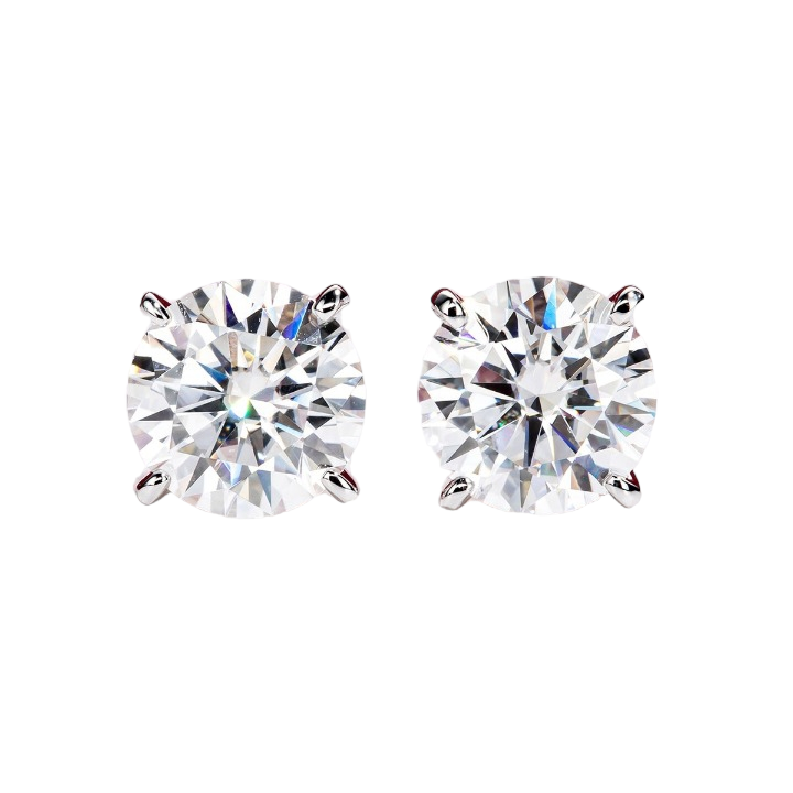 0.5 carat moissanite stud earrings Holloway Jewellery Australia