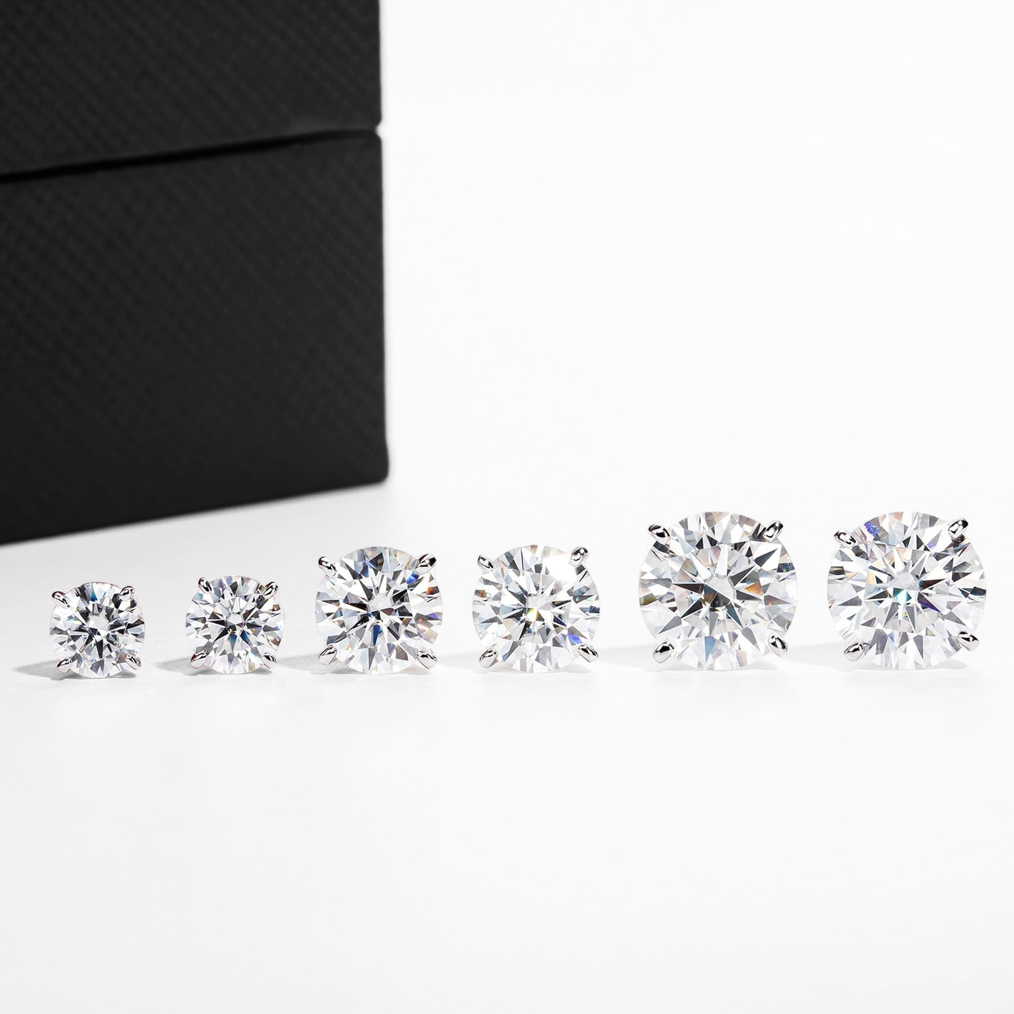 stud earrings holloway jewellery moissanite earrings