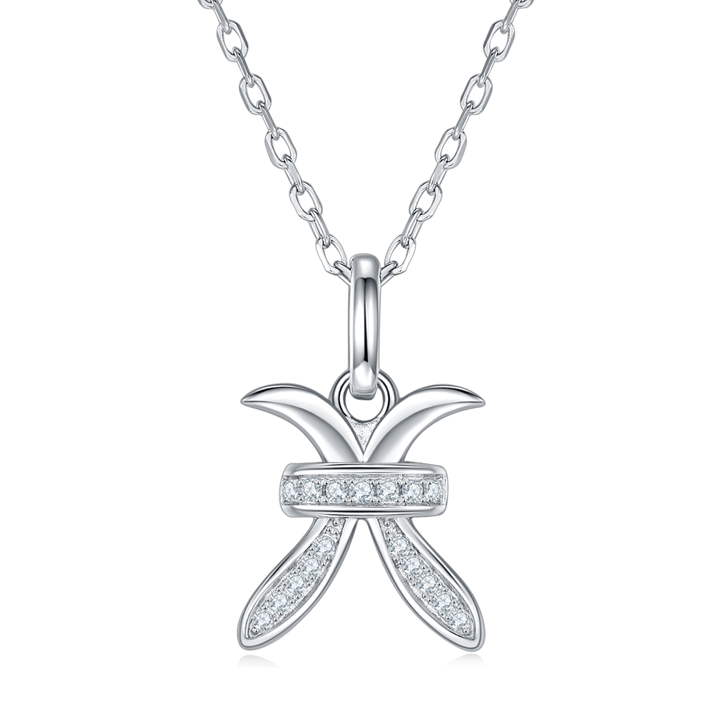 Pisces star sign necklace zodiac necklace Holloway Jewellery