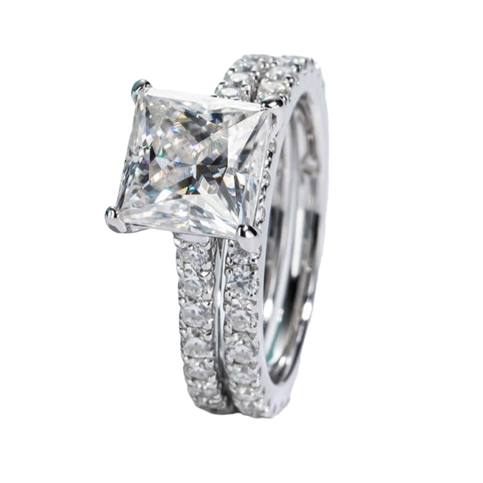 thumbnail image 2 of Emerald Cut Engagement Ring ZDIFDIC 3CT 925 Sterling Silver Oval Cut Solitaire Cubic Zirconia CZ Wedding Promise Rings For Her Classic Simulated Diamond Bands For Women Size 6-10(6#), KE-TY22-BJ06 Engagement Rings 2 of 10