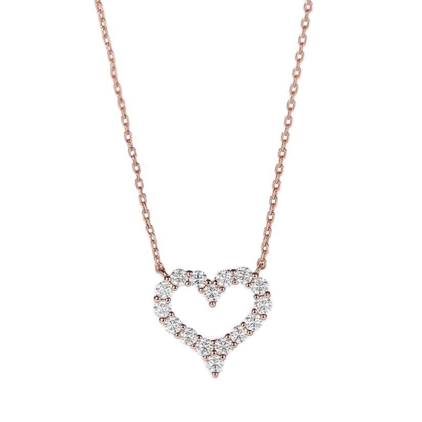 Heart Moissanite Pendant UK
