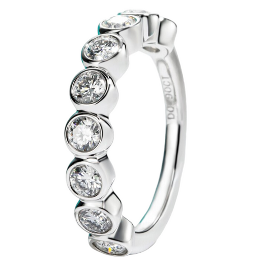 Bezel Set Moissanite Ring Holloway Jewellery