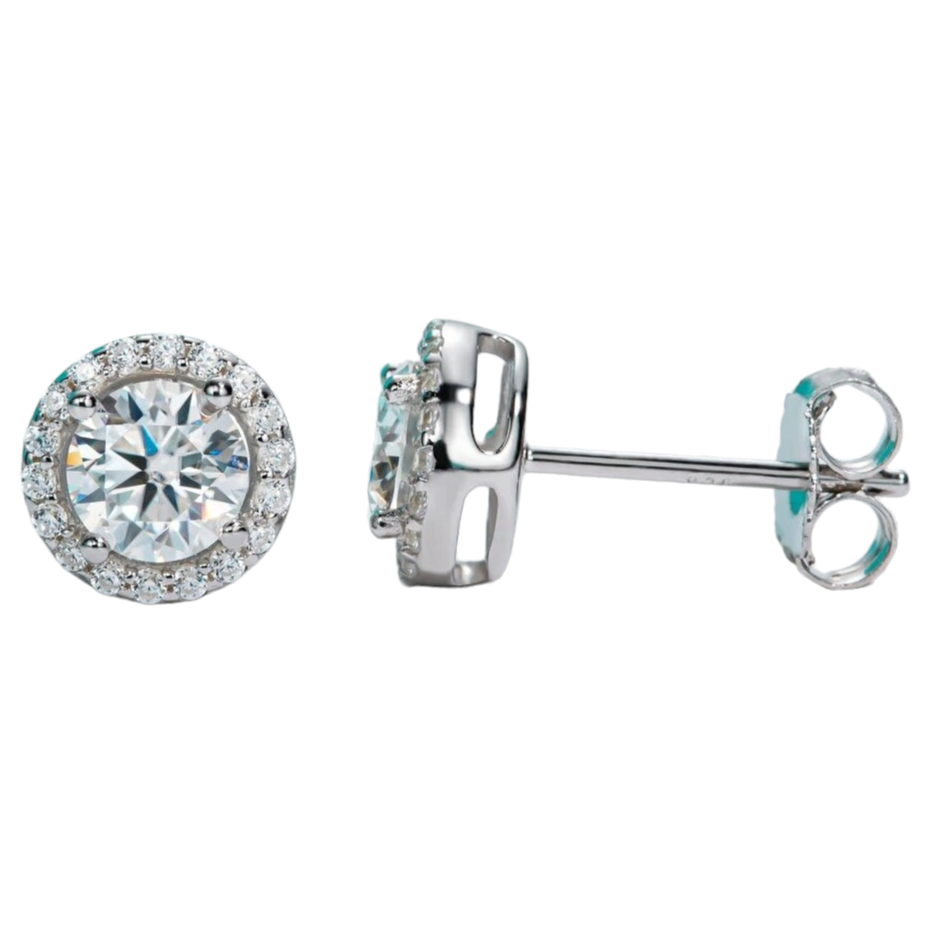 Stud Earrings Moissanite UK