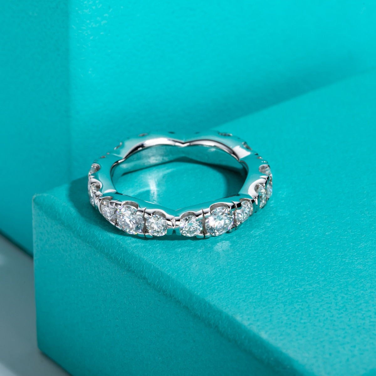 Holloway Jewellery UK Moissanite Diamond Eternity Ring
