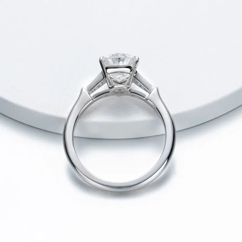 Sterling Silver Moissanite Diamond Ring NZ