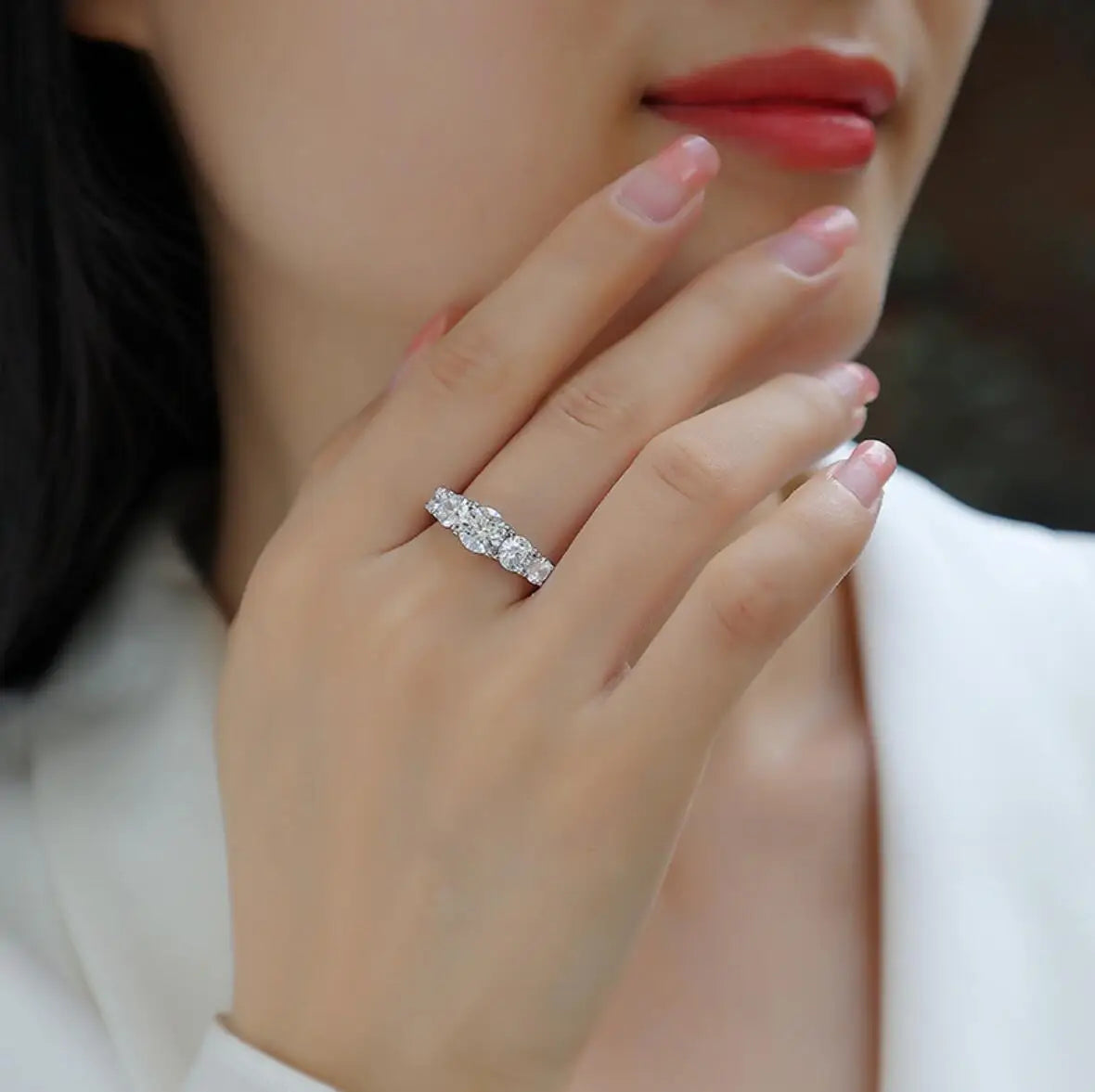 Moissanite Diamond Ring Free Shipping US