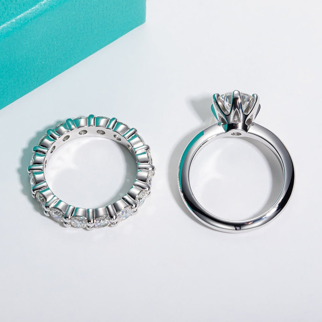 moissanite ring set Holloway Jewellery womens