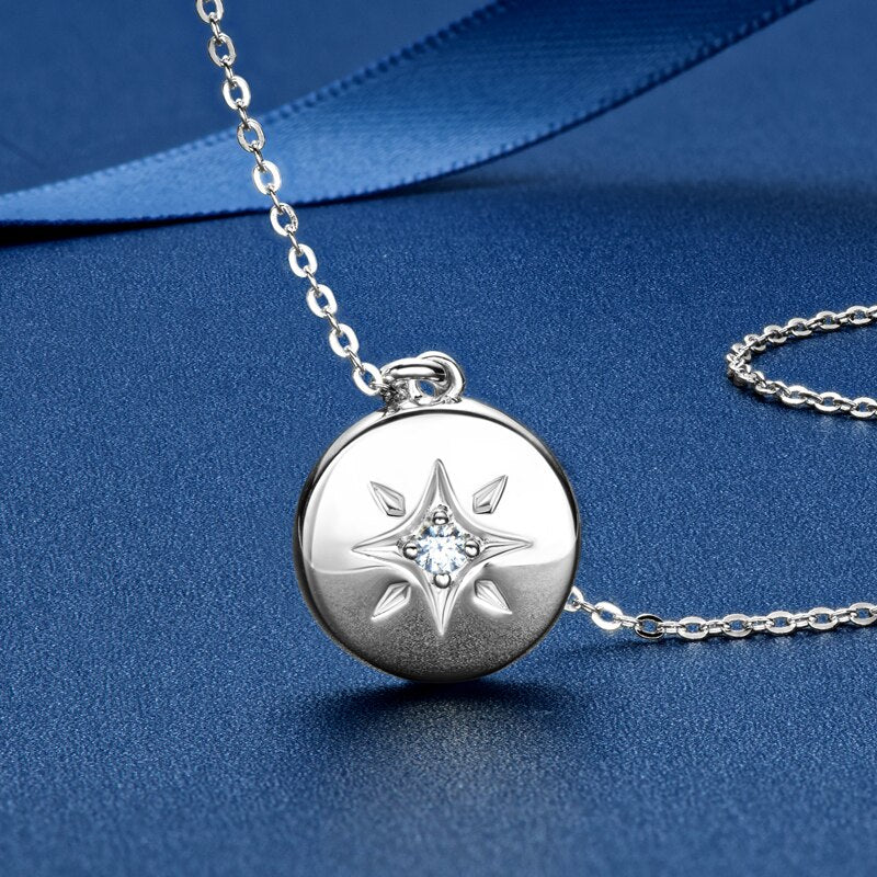 round moissanite star pendant holloway jewellery