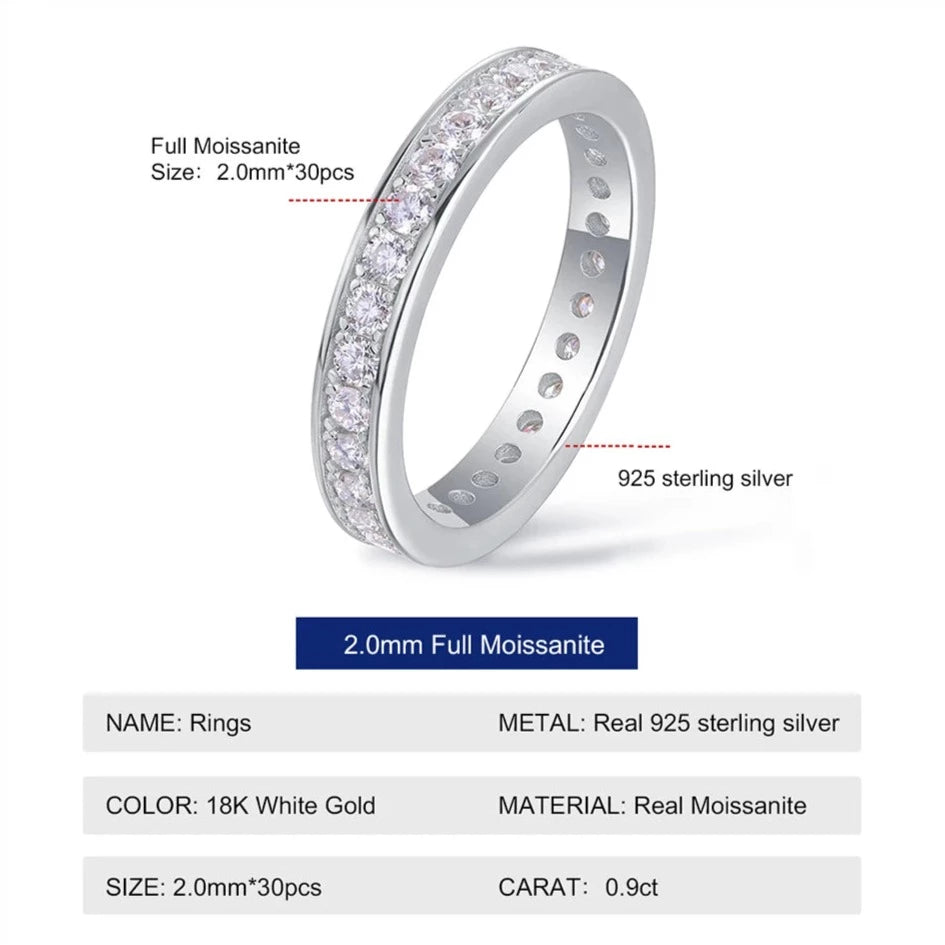 Moissanite Eternity Ring