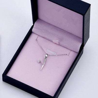 Moissanite Sterling Silver Pendant Initial Necklace Letter Pendant Australia