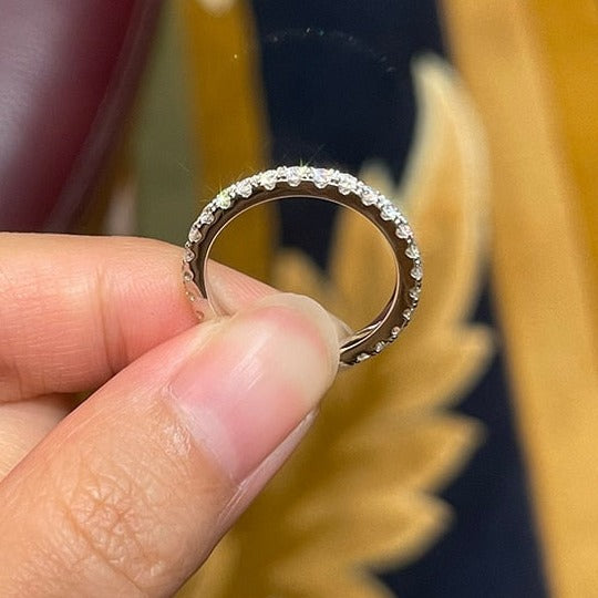 full eternity ring 2mm moissanite diamonds Holloway Jewellery AUS