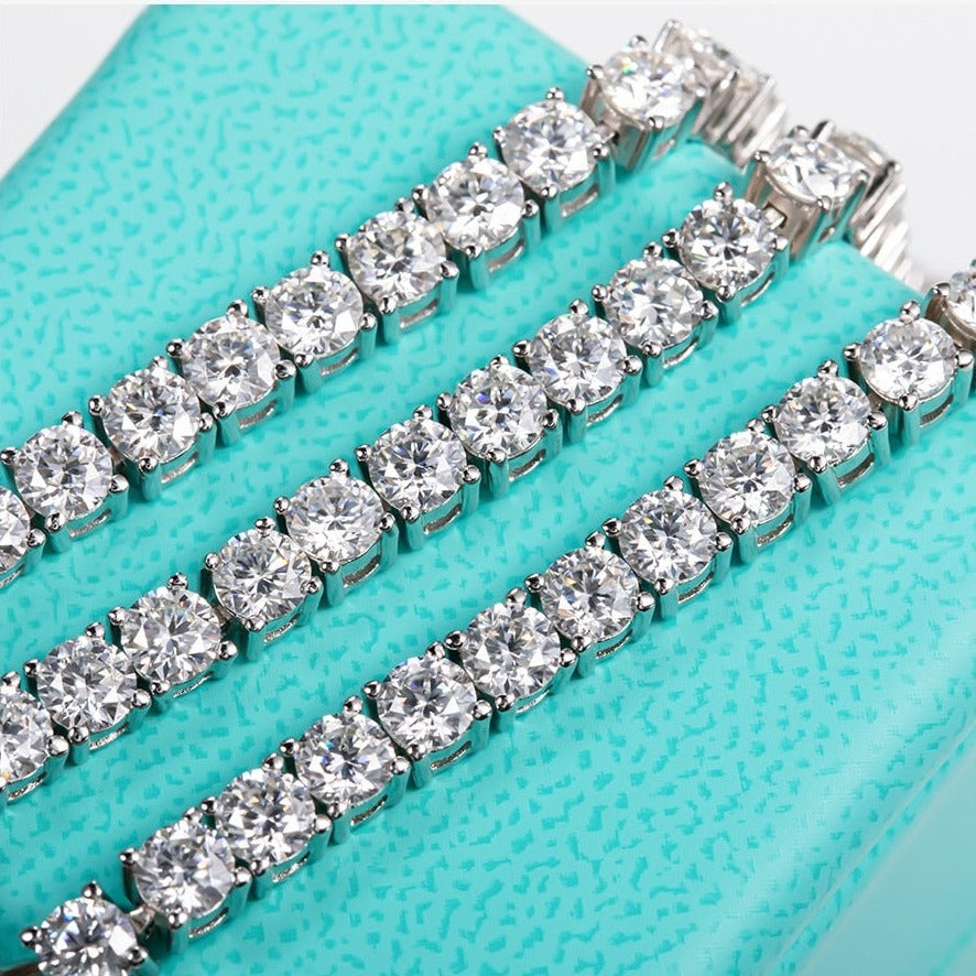 moissanite tennis necklace unisex Holloway Jewellery