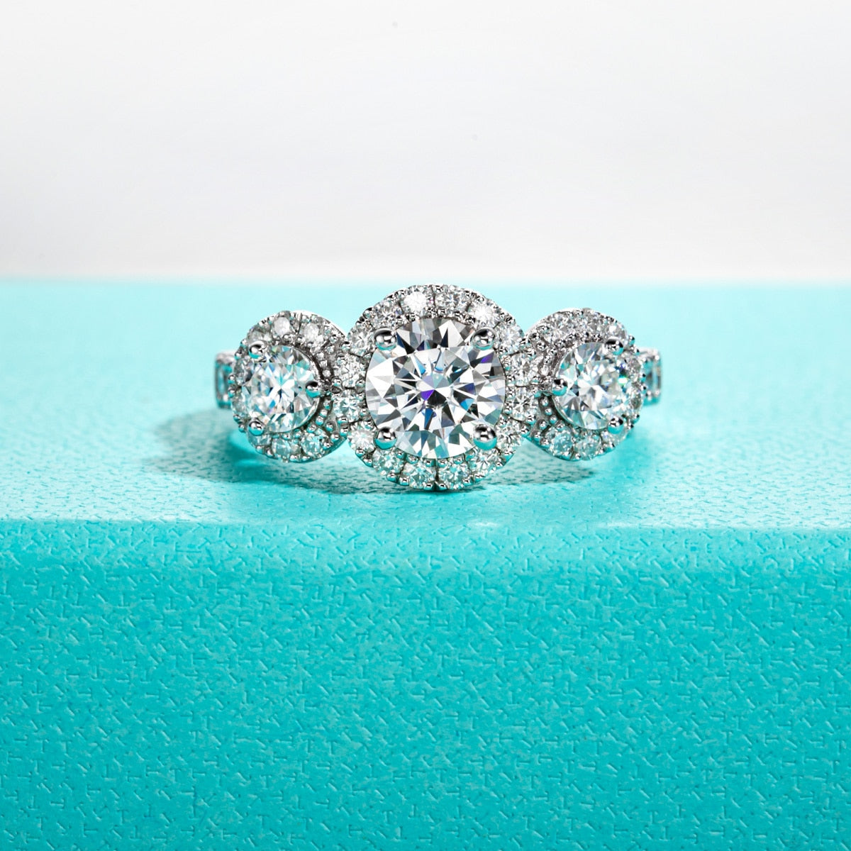 Holloway Jewellery NZ Moissanite Diamond Halo Ring