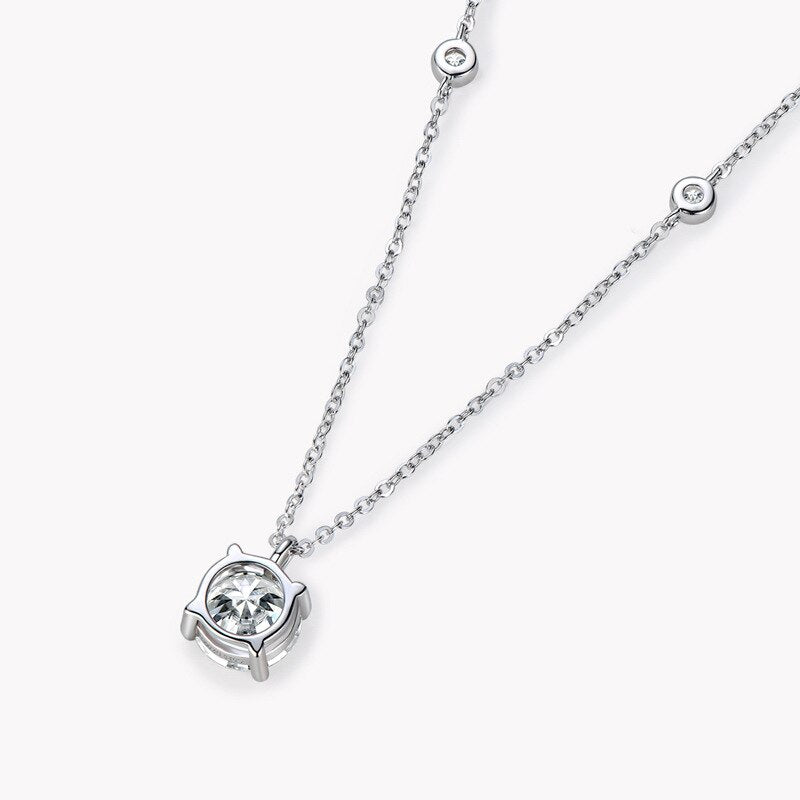 2 Carat Moissanite Diamond Pendant