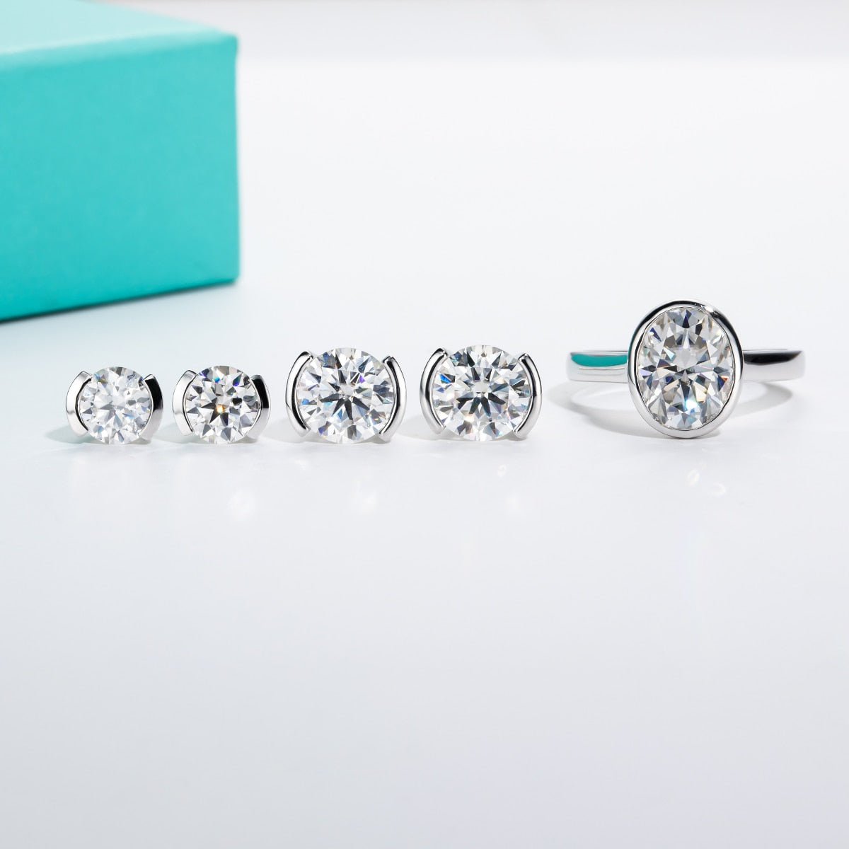Holloway Jewellery NZ Moissanite Ring Earrings Set