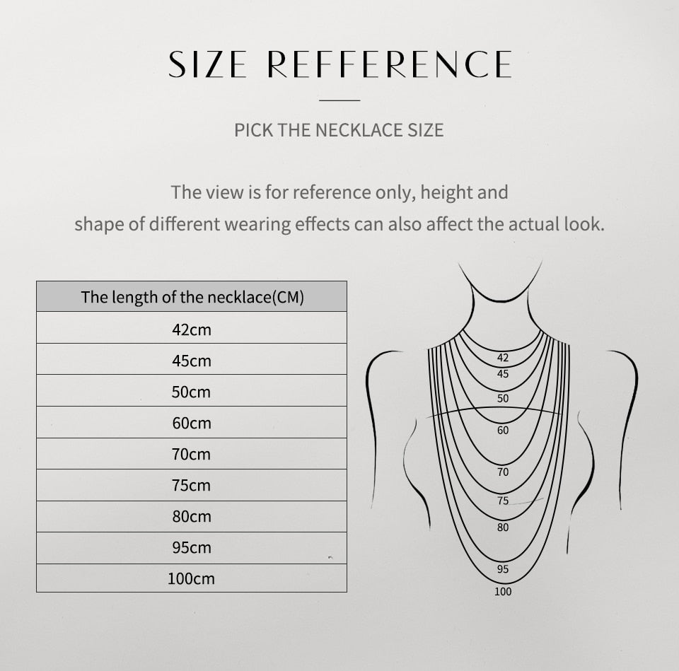 necklace length chart Holloway Jewellery