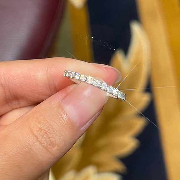 Moissanite Ring Womens Ring Eternity Ring