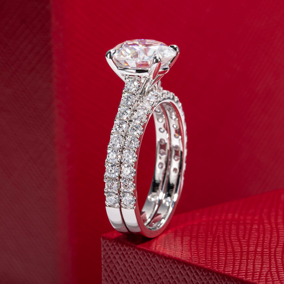 Holloway Jewellery Moissanite Diamond Ring Set