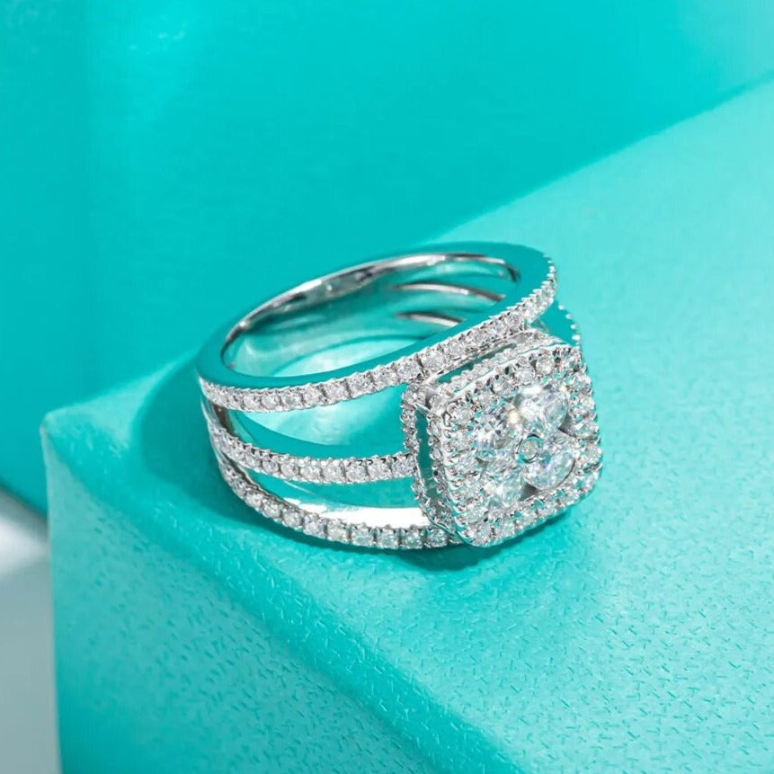 Free Shipping Canada Moissanite Diamond Ring