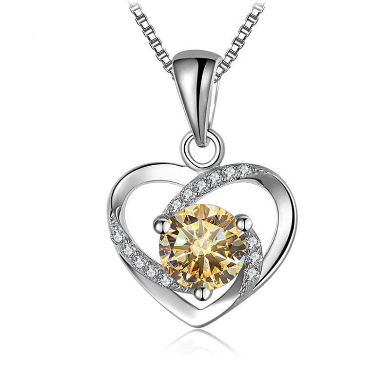 1 Carat Moissanite Diamond Pendant Necklace NZ