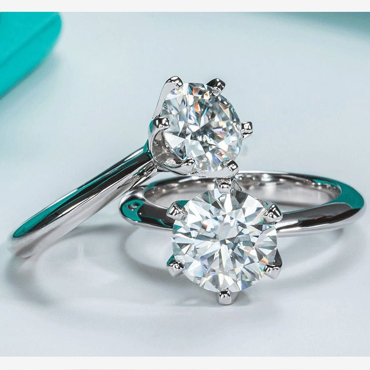 Moissanite Engagement Ring USA Holloway Jewellery