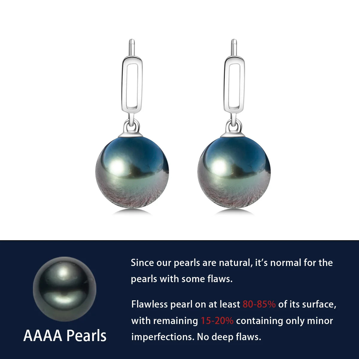 Holloway Jewellery UK Black Pearl Earrings