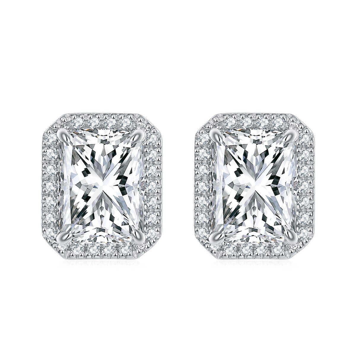 Jewellery Set Moissanite Ring Necklace Earrings