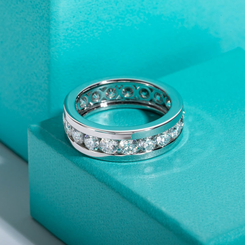 full eternity mens ring moissanite diamond ring Holloway Jewellery AUS