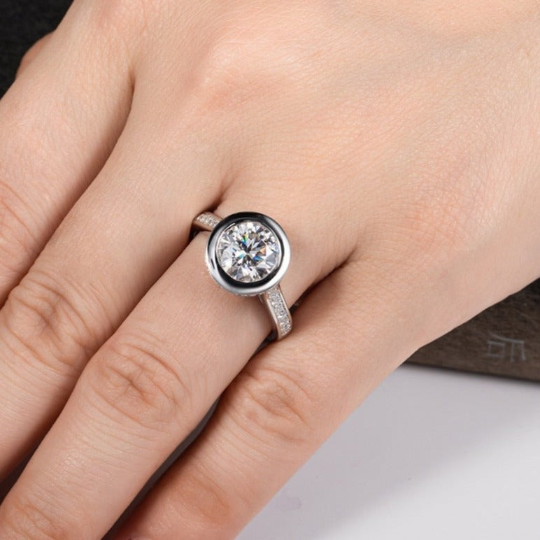 Free Shipping US Moissanite Diamond Ring