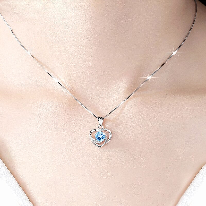 Coloured Moissanite Diamond Necklace Australia